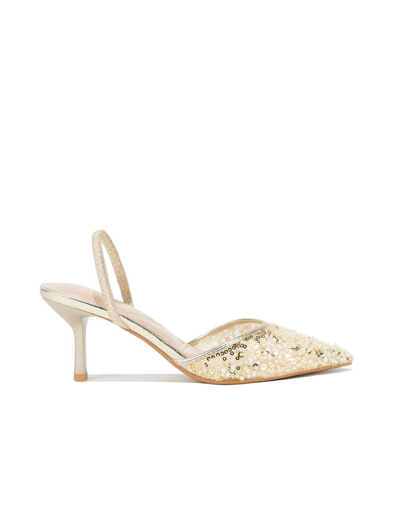 Escarpins à Détails Perlés